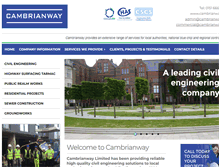 Tablet Screenshot of cambrianway.net